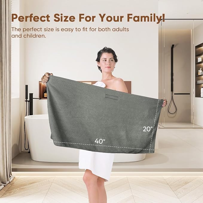 Women's 5pcs Microfiber Hair Towel Wrap Pack - Lightweight, Super Soft, Fast Drying Turban for Long Hair - 40x20in Anti-Frizz Wrap with Elastic Strap, Button Closure Women's 5pcs Microfiber Hair Towel Wrap Pack - Lightweight, Super Soft, Fast Drying Turban for Long Hair - 40x20in Anti-Frizz Wrap with Elastic Strap, Button Closure