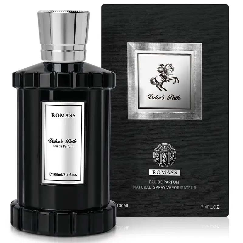 Romass Valor's Path Eau de Parfum Spray for Men & Women - 3.4oz/100ml with Citrus, Orange Blossom, Lemon, Lavender, Vetiver, Cedar & Amber Fragrance Unisex
