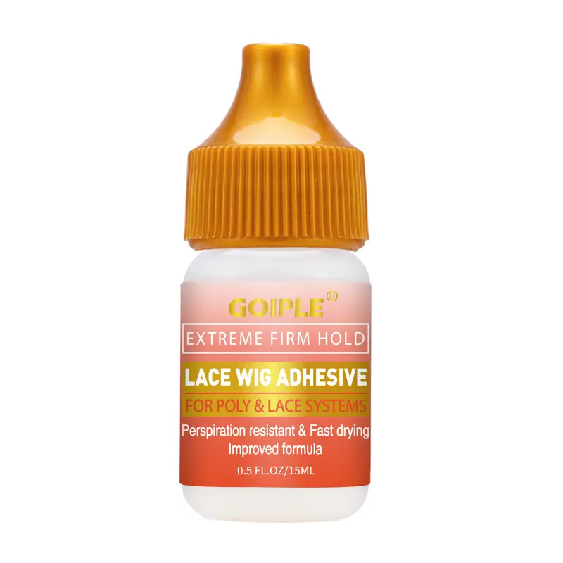 Goiple 15ml Invisible Lace Gel Glue - Premium Wig Adhesive for Forehead-Lace Wigs, Waterproof Hair Styling Accessories, Transparent Invisible Bonding for Adults Female Hair Replacement, Light-Strong Hold