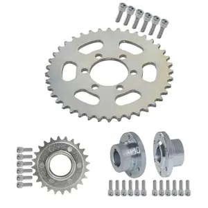40T #35 Chain Rear Sprocket with 24T Sprocket Gear for Electric Go Kart Golf Cart ATV UTV Quad Buggy Moped Trike Drift 4 Wheeler Scooter Mini Bike Taotao Coolster