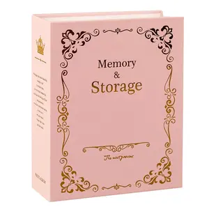 Classic-Golden Pattern Photo Album, 1 Count 100 Pages Photo Storage Album, Home Decor for Living Room Bedroom, Gift for Friend & Family, Flower Design