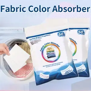 50/100 Sheets Absorbent Paper, 91g/m² Anti-Fading Paper, Prevents Clothing Color Transfer, Keeps Colors Bright, Ideal for Laundry Use, Laundry Products