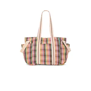 Free People Oksana Multi Print Tote Bag in Cream Mix