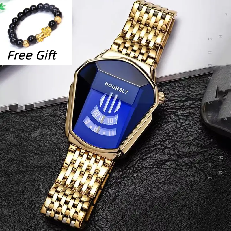 Men's Fashion Watches & Beaded Bracelet Set - Exquisite Stylish Silver Alloy Strap Quartz Watch, Casual Daily Wear, Easy-to-Read, Ideal Party Gift (No Box)