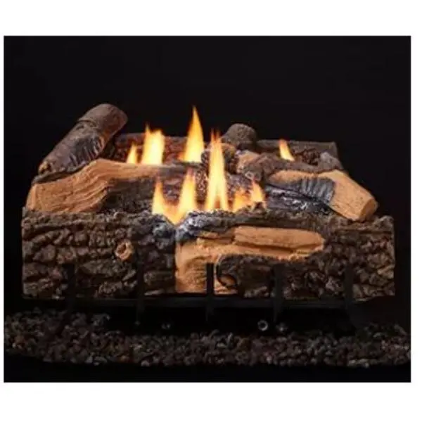 212 MAIN MZMR-18 18 in. Vent-Free Refractory Log Set - Wall & Firebox Fit, Elegant Decorative Home Room Accent