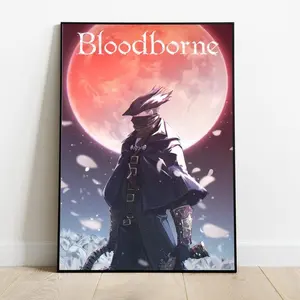 Bloodborne Poster, Video Game Wall Art, Gamer Room Decor, Game Poster Print, Home Wall Decor, Gift for Him & Her
