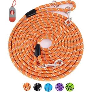 Long Dog Leash for Training 10FT/16FT/20FT/30FT/50FT/100FT, Reflective Tie Out, Heavy Duty Dog Lead for Large, Medium & Small Dogs - Outside Walking, Playing, Camping, Yard