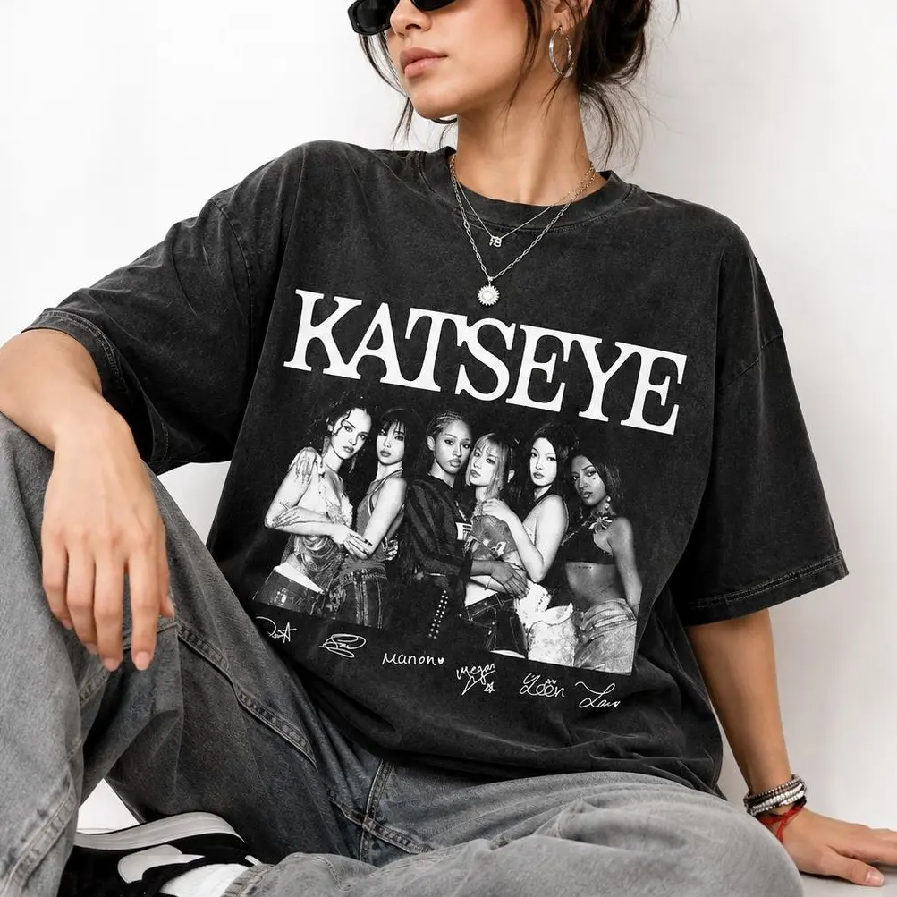 Katseye WildWorld Tour 2026 Shirt – Comfort Colors K‑Pop Vintage Tee, Beautiful Chaos Merch