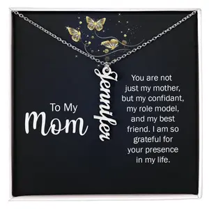 Mom, You Are Loved – Custom Name Necklace Made Just for Her