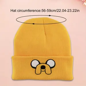 [Adventure Time Adult Hat] 1pc of Adventure Time Adult Hat with Embroidery, Suitable for Autumn And Winter, Perfect for Students, And Makes a Great Christmas Or Birthday Gift