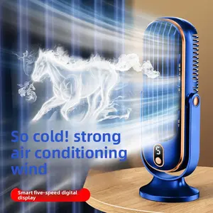 Desktop fan, cooling air conditioner fan, silent oscillating cooler for student dormitory bedroom, small electric fan wholesale