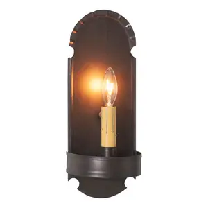 Kettle Black Foot Sconce - Candle Holder for Home Decor, Wall Ornaments, Room Lighting, Handmade Light Source