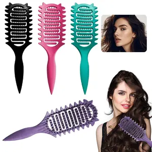 Detangler brush for women and detangler brush for kids,detangling hair brush Cherry Blossom wavy thermal brush dandruff remover comb curl defining brush birth comb for labor bounce curl brush 4c