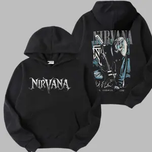 Vintage Retro 90s Nirvana rock band Shirt , Kurt Cobain Shirt, 90s Rock Aesthetic Shirt,  Music Graphic Tee, Vintage-Style Music Merch Shirt, Casual Fit Rock Fan Shirt
