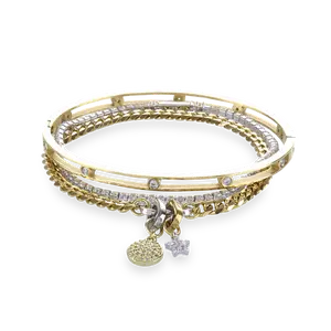 GOLDEN GEAR BRACELET STACK