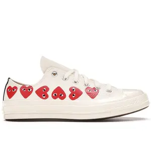 Converse Men's Chuck Taylor All Star 70 Ox Comme des Garcons PLAY Multi-Heart White, from StockX