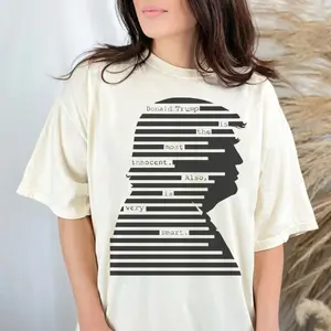 Redacted - Feminist Shirt, Trump - Esptein T-Shirt, Unisex Parody Vintage Retro, Fashion Cotton, Full Colors, Full Sizes, For Men, For Women
