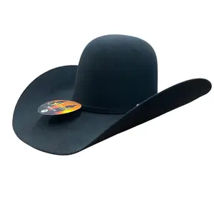 8X VEGAS BLACK SERRATELLI FELT HAT