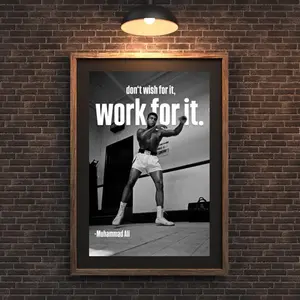[UNFRAMED POSTER] Muhammad Ali Boxing Poster | Motivational Gym Wall Art