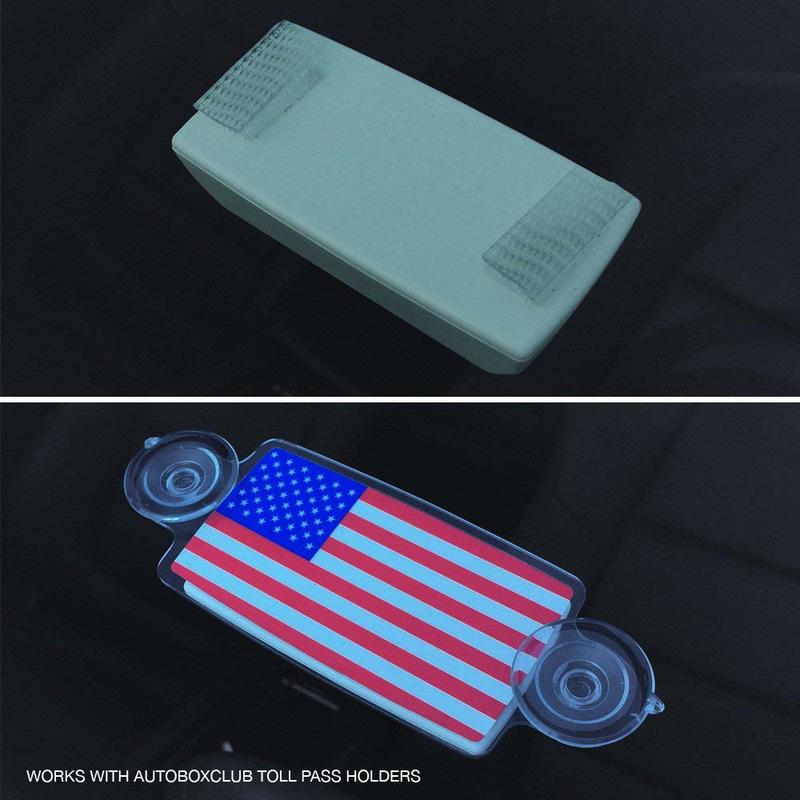 Heavy Duty EZ Pass Mounting Strips with Adhesive/Ipass Compatible/Works with EZ Pass Holder/Easy Installation and Removal - 8pcs (4sets) with Prep Pads