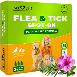 Flea and Tick spot on drops for Small Dogs & Cats, Rabbits - Effective Support for Flea and Tick Flea and Tick spot on drops for Small Dogs & Cats, Rabbits - Effective Support for Flea and Tick