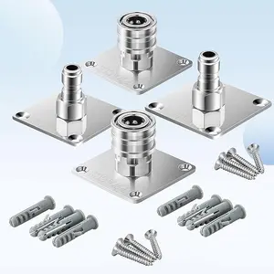 PWACCS Pressure Washer Wand Holder, Foam Cannon Holder, 1/4" Quick Connect Foam Cannon Wall Mount, Foam Wand Storage Rack Wall Mount Tool Holder for Organize and Store Power Washing Accessories, 4 Pack