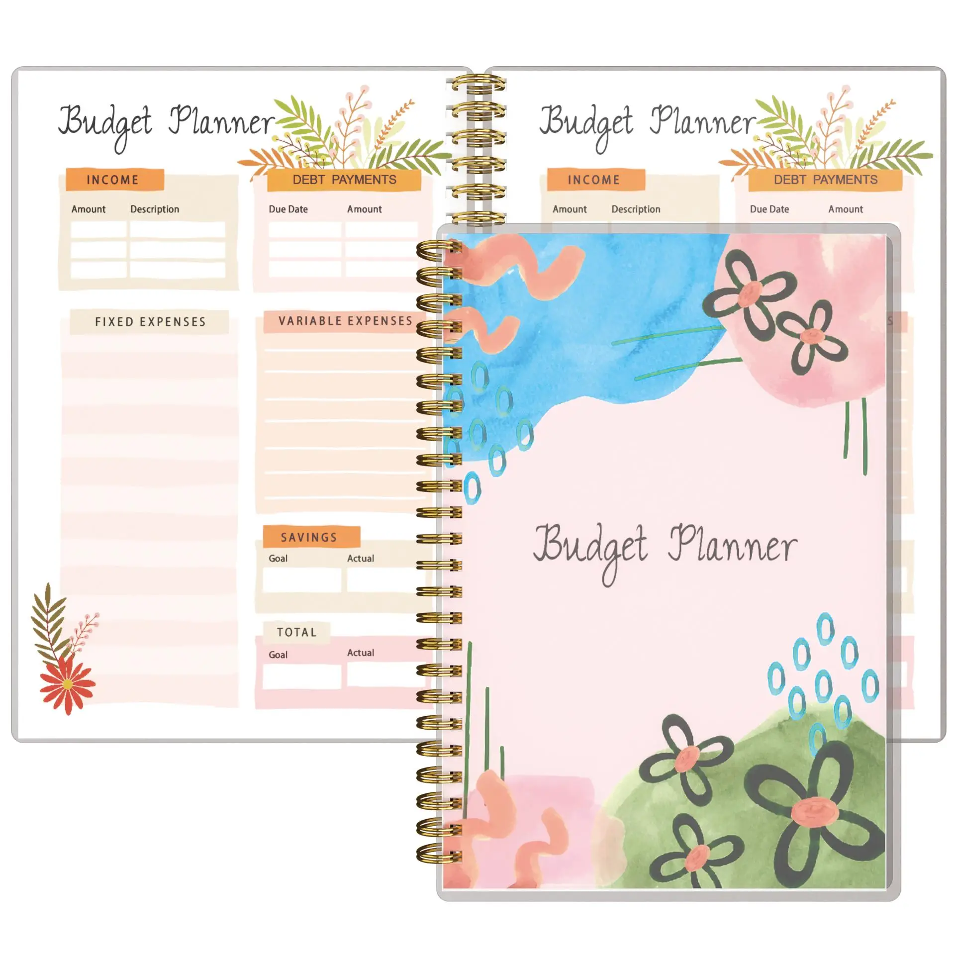 Budget Binder Budget Planner Saving Challenge, 1 Count Expense Tracker Notebook With Monthly Finance Organizer, Undated Finance Planner/Account Notebo