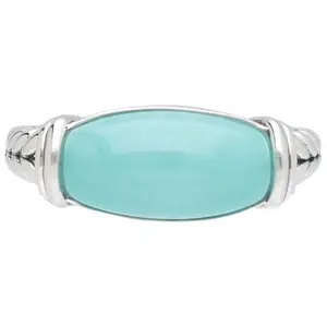 Tiffany Kay Studio Sterling Silver HerringboneTurquoise Ring