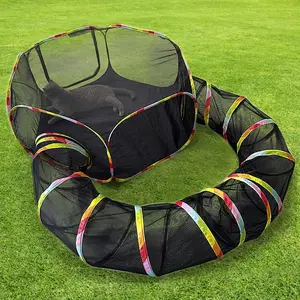 Outdoor Indoor Cat Enclosure Tunnel Portable Tents Cage Free Playpen Pet Enclosure Playground