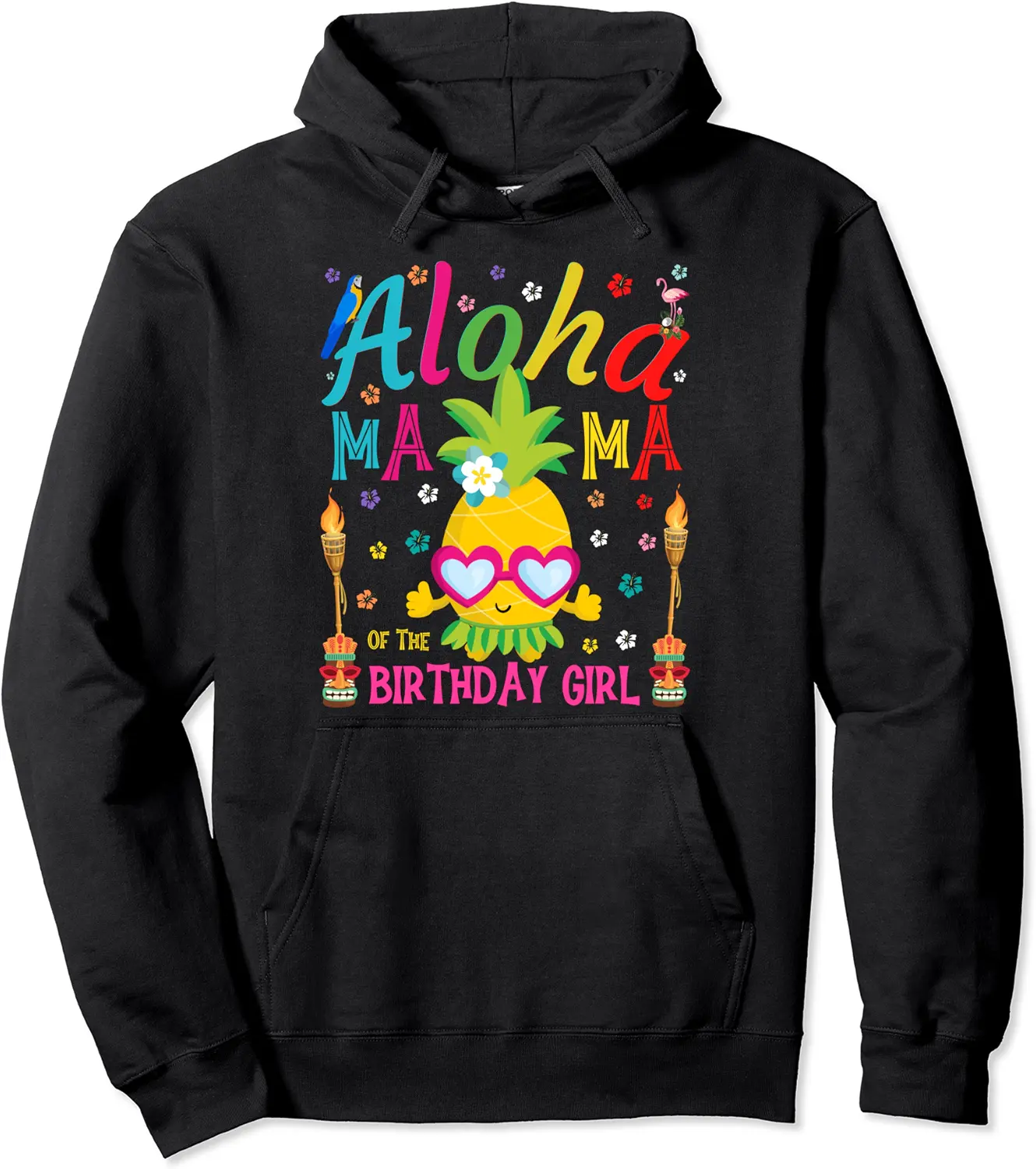 Aloha Hawaiian Women's Mama Matching Girl Birthday Tiki luau Pullover Hoodie - Lydiagarcia Shop 89B0B6PVSB9H