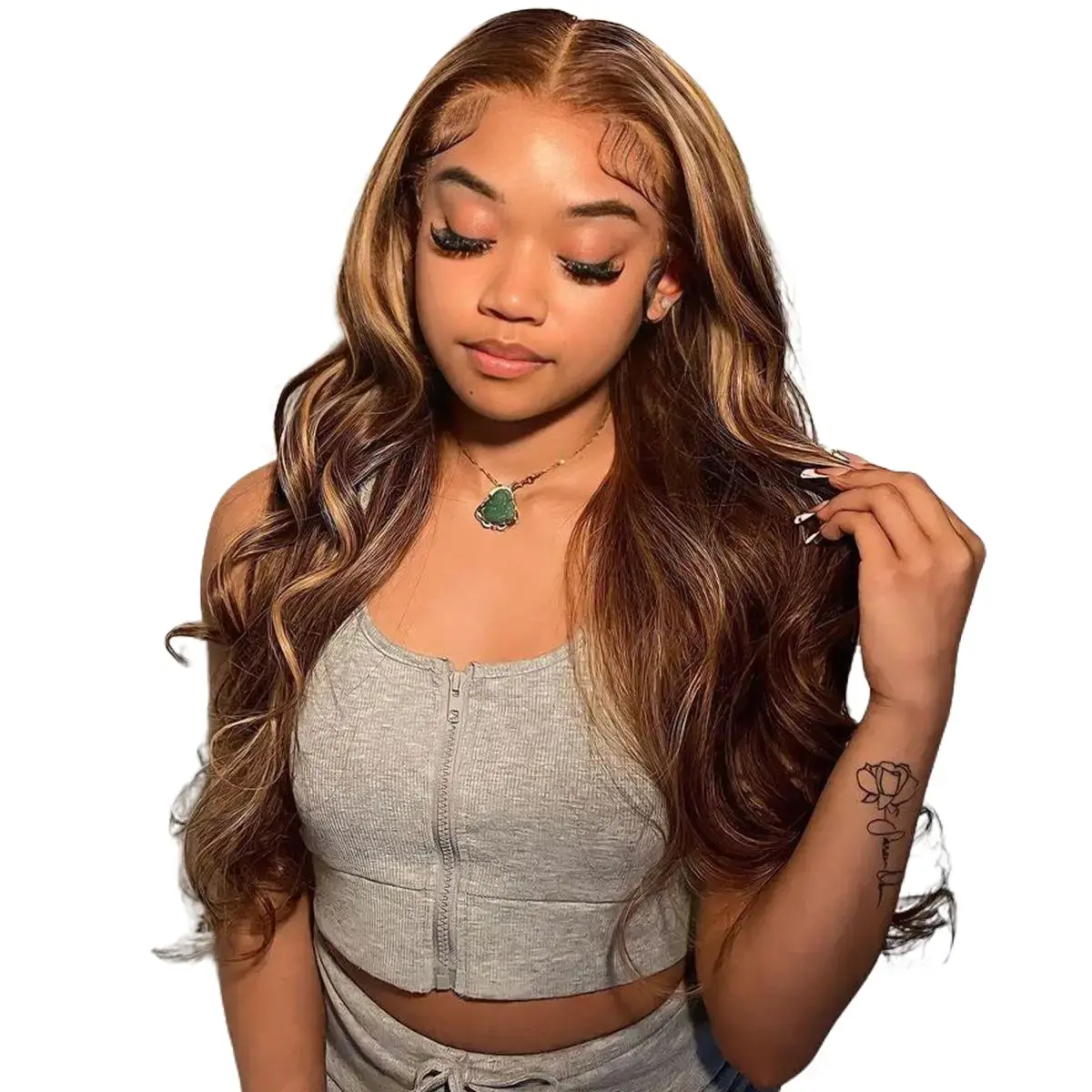 4x4 Lace Closure Wig | P4/27 Highlight Body Wave | 150% Density Human Hair