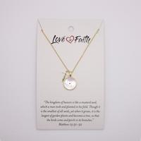 Mustard Seed Cross Necklace