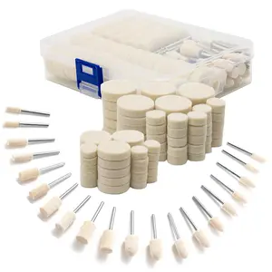 Dremel  Polishing Wheels - 110 count Buffing Kit,  Making Tools with Storage Case - 1/8 Inch Shank