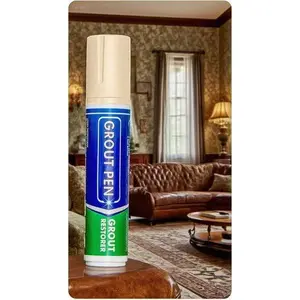 Waterproof Tile Grout Marker: Wide 15mm Tip Grout Colorant Pen, Sealer for Bathroom, Shower, Kitchen - Cream, 20mL, Durable & Easy to Apply, Stain-Resistant Finish hes  vy  duty
