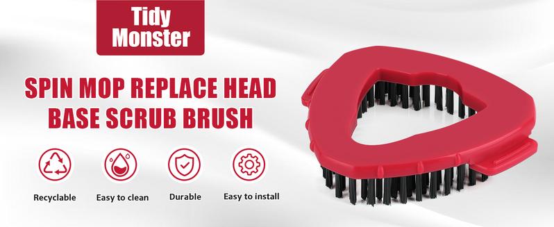 Scrub Brush Replacement Head for O-Cedar EasyWring Spin Mop 1 Tank System Hard Bristle Cleaning Brush Attachment for Bathroom Kitchen Bathtub Floor Easy Install & Clean Scrub Brush Replacement Head for O-Cedar EasyWring Spin Mop 1 Tank System Hard Bristle Cleaning Brush Attachment for Bathroom Kitchen Bathtub Floor Easy Install & Clean