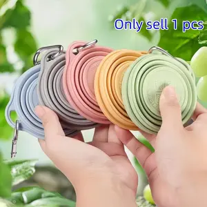 Silicone Foldable Travel Cup Set with Lid & Strap, Portable Drinking Mug for Camping Hiking Office Home Use, Durable Reusable Design, Travel Coffee Mugs