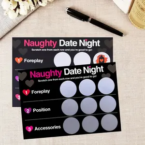 1 Set(2PCS )Date Night Scratch Card with Envelope,Fun Scratch Card for Him, Reveal Scratch Card Gift for Him,Birthday Gift,Couples Gift, Scratch Card, Valentines Gift, Scratch Off Cards