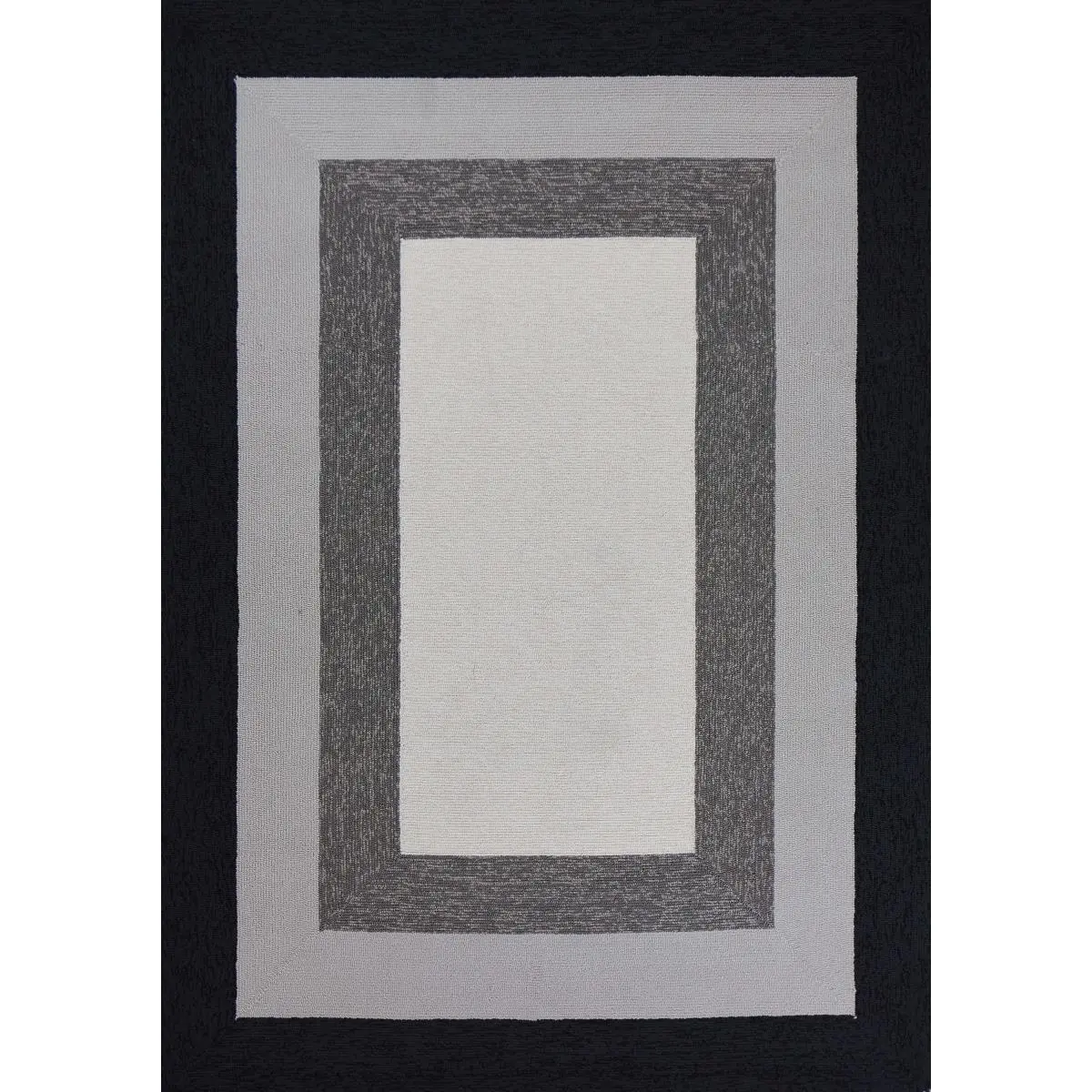 HomeRoots 353317 Single Rug, 21 x 34 in. UV-Treated Polypropylene Charcoal Area Rug