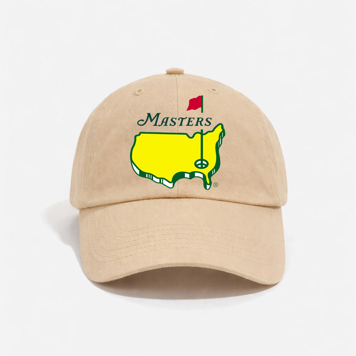 Classic Masters 2026 tournament baseball cap, unisex, Masters print, classic style, breathable, adjustable, sun protection, suitable for outdoor travel, beach, vacation, high-quality cap