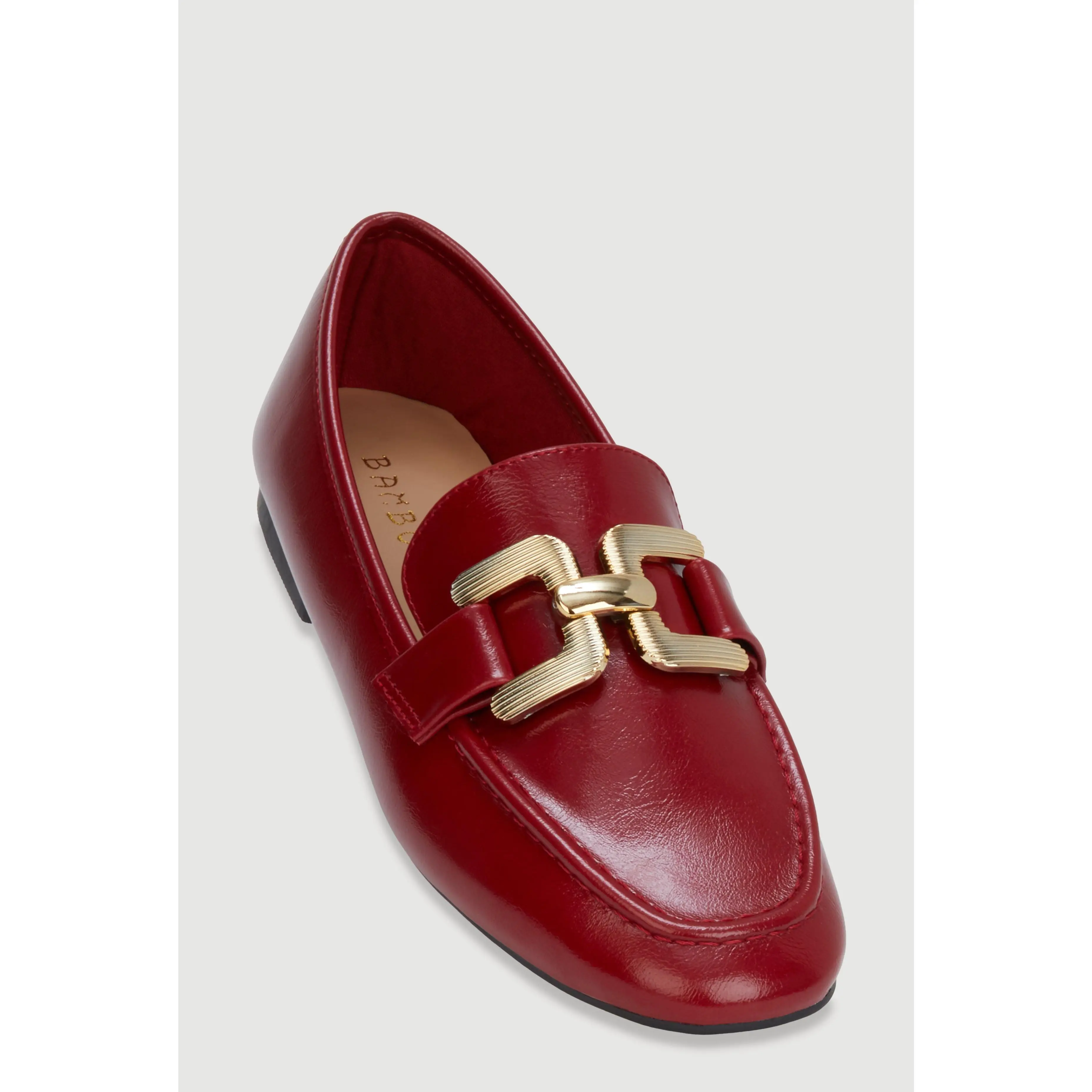 Metallic Pendant Loafers
