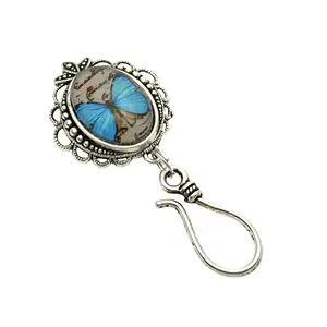 Blue Butterfly Knitting Pin | Magnetic Portuguese Knitting Pin