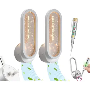 2 Pack Air Purifier Plug In for  Night light design,Air Ionizer Purifier Plug In,Portable Negative  Generator,Ionic Air Freshener For  Odor,Kitchen Odor,Dust, Smell