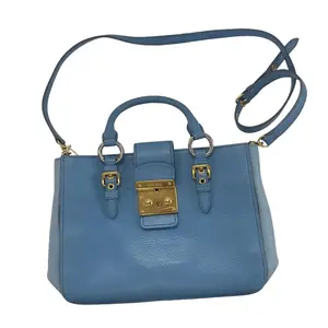 Pre-owned miu miu LEATHER Shoulder Bags Blue Padlock 2way CN26060021