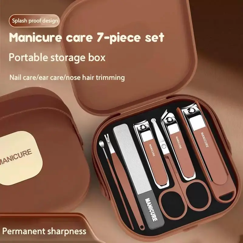 Splash Proof Nail Clipper Set Portable Manicure Clipper Nail Clipper Manicure & Manicure Clipper Nail Manicure Kit Basic Nail Tools Diy Manicure Nails Supplies