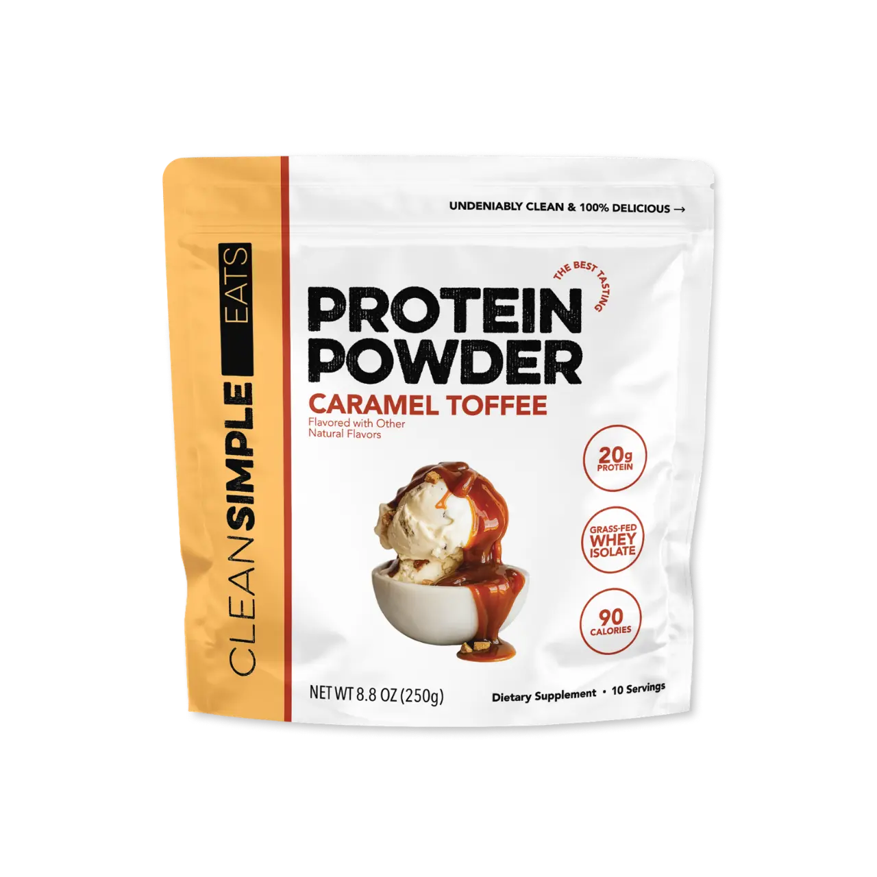 Protein Powder: Caramel Toffee (10 Serving Bag) Protein Powder: Caramel Toffee (10 Serving Bag)