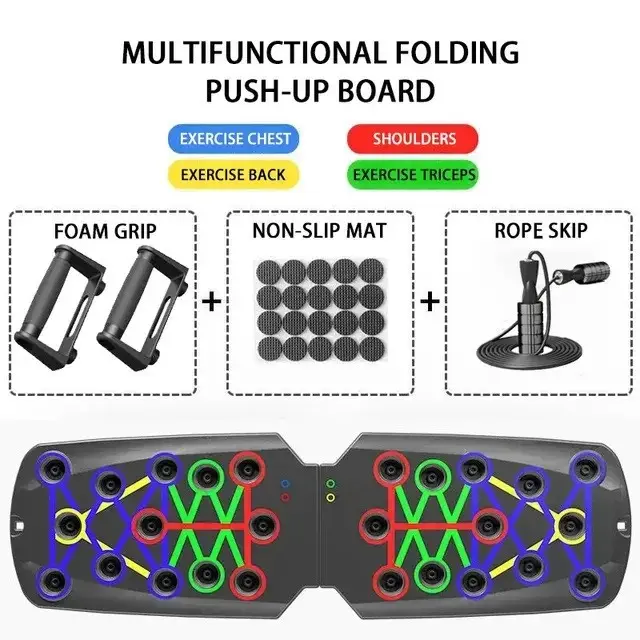 "Ultimate 9-in-1 Push-Up Board" - Personal At Home Fitness and Wellness
