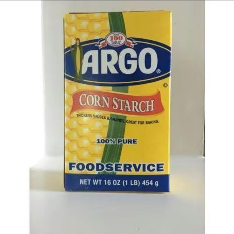 Argo Corn Starch for Thickening, 1 lb. Box - Gluten Free, Non-GMO - Grain Flour Substitute - Flavor