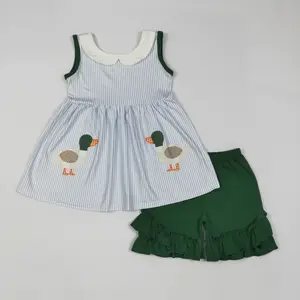 Summer Duck sleeveless Girls Set