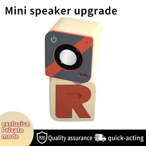 【 Two can be concatenated 】Super Heavy Bass Bluetooth Speaker, Portable Wireless Speaker with Bluetooth 5.3, Pair for 360° Stereo Sound, Mini Speaker with Multifunctional Design for Outdoor, Indoor, Travel