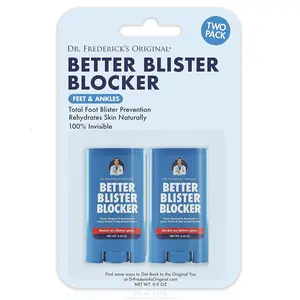 Dr. Frederick’s Better Blister Blocker 0.90 oz - 2 Sticks - Anti Chafing Stick - Blister Prevention & Pain Relief - Theme Park Essentials